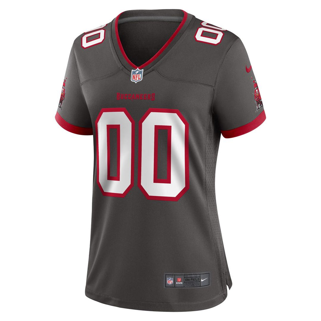 Tampa Bay Buccaneers Nike Women's Alternate Custom Game Jersey - Pewter Official NFL Team Apparel Football Fan Gear