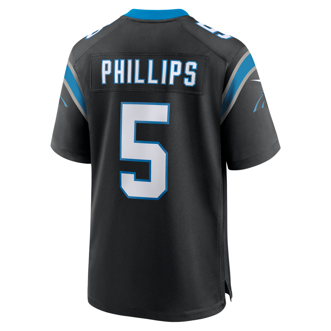 Jaelan Phillips Carolina Panthers Nike Game Jersey - Black Official NFL Team Apparel Football Fan Gear