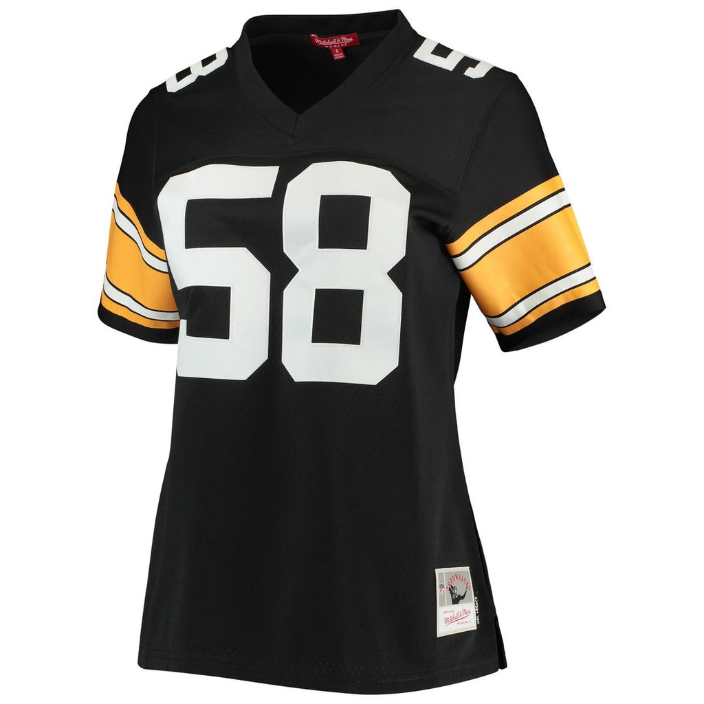 Jack Lambert Pittsburgh Steelers Mitchell & Ness Women's Legacy Replica Player Jersey - Black Official NFL Team Apparel Football Fan Gear