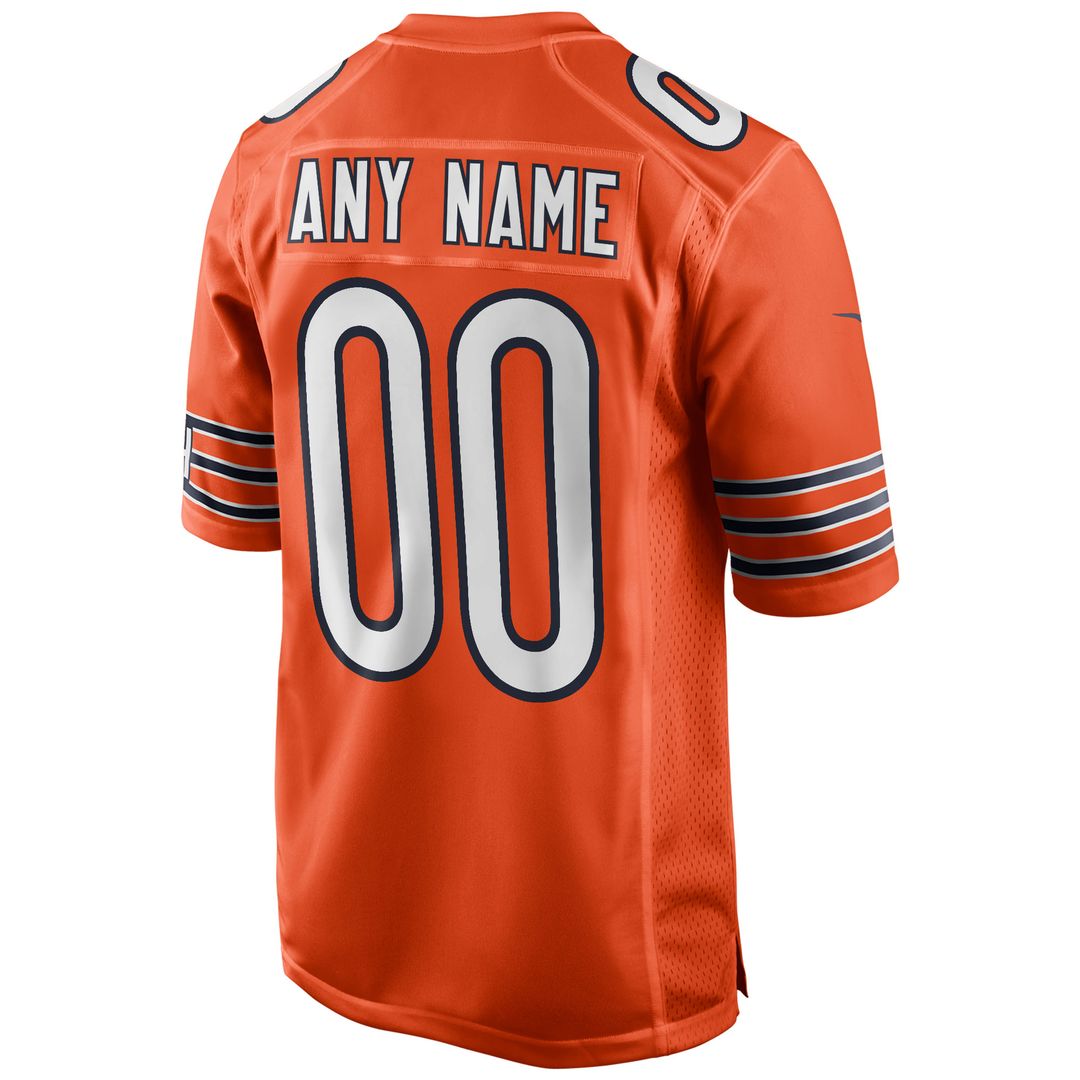 Chicago Bears Nike Youth Alternate Custom Game Jersey - Orange Official NFL Team Apparel Football Fan Gear