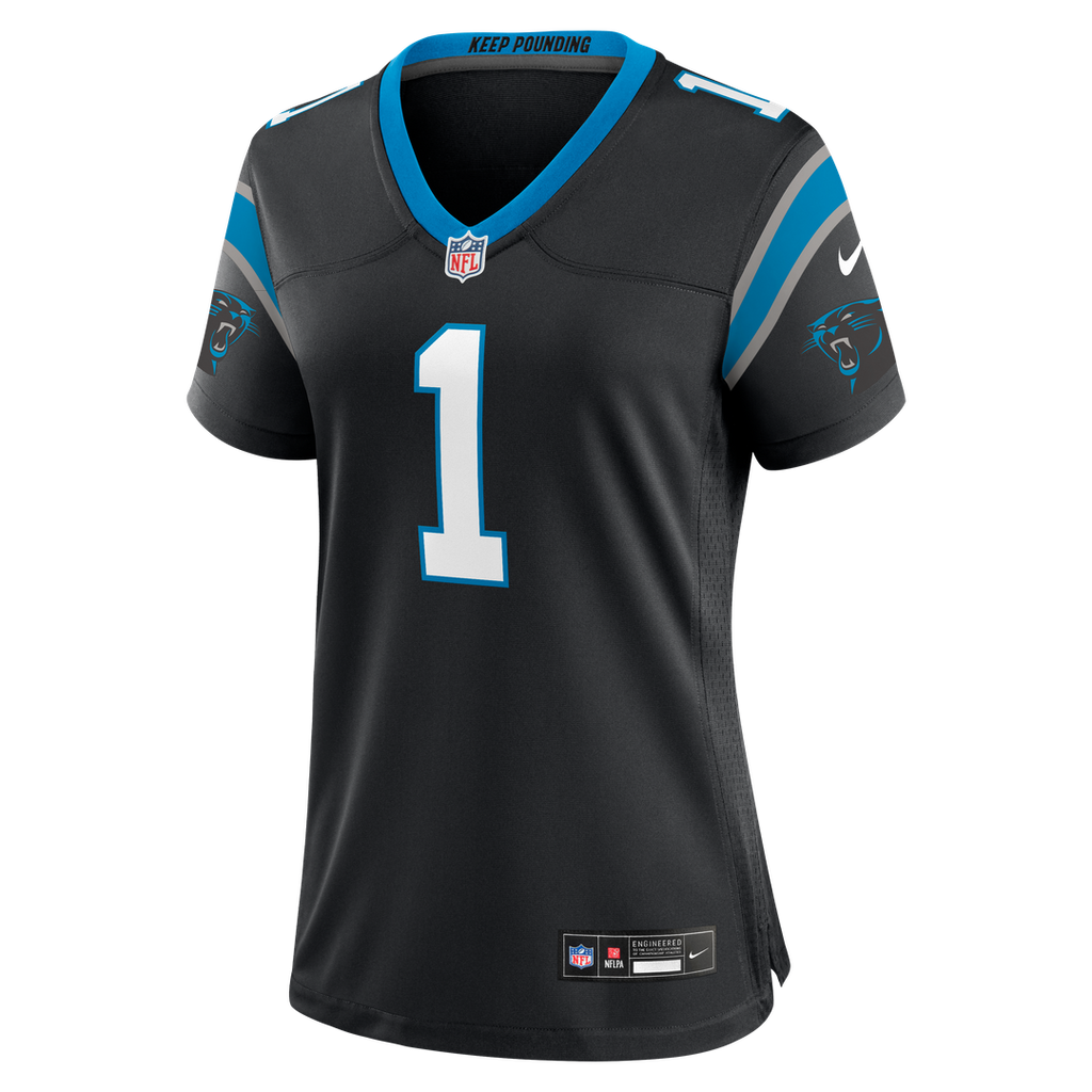 Cam Newton Carolina Panthers Nike Women's Team Retired Game Jersey - Black Official NFL Team Apparel Football Fan Gear