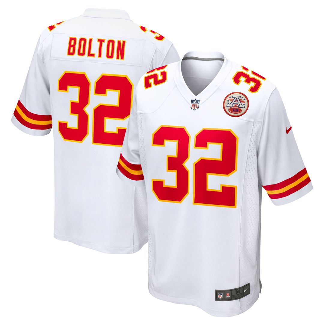 Nick Bolton Kansas City Chiefs Nike Away Game Player Jersey - White Official NFL Team Apparel Football Fan Gear