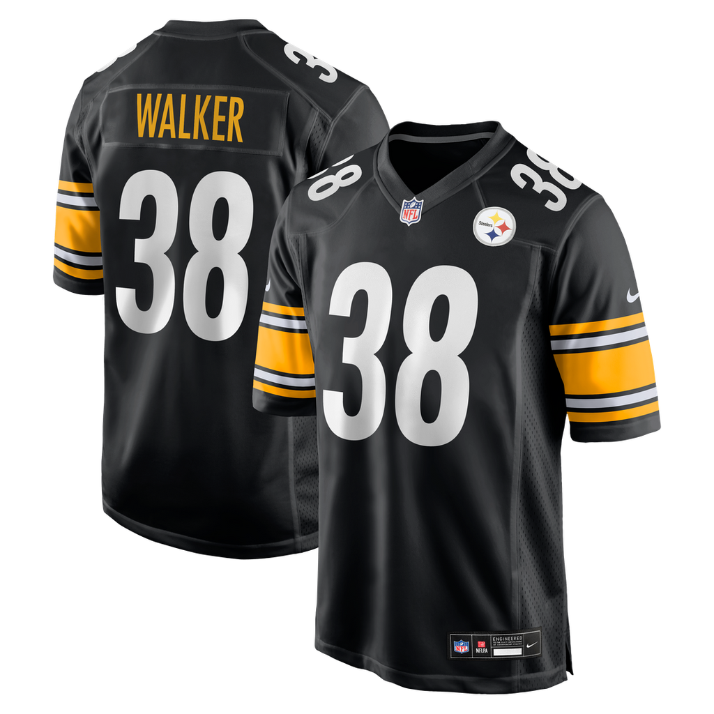 Mykal Walker Pittsburgh Steelers Nike Team Game Jersey - Black Official NFL Team Apparel Football Fan Gear