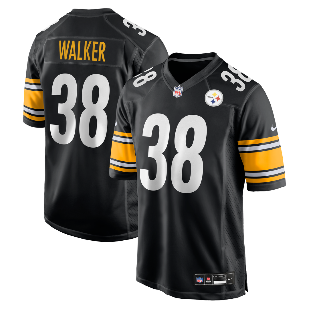 Mykal Walker Pittsburgh Steelers Nike Team Game Jersey - Black Official NFL Team Apparel Football Fan Gear