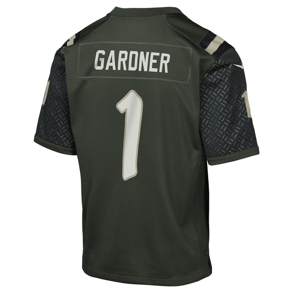 Ahmad Sauce Gardner New York Jets Nike Youth 2025 Rivalries Collection Game Jersey - Gotham Green Official NFL Team Apparel Football Fan Gear