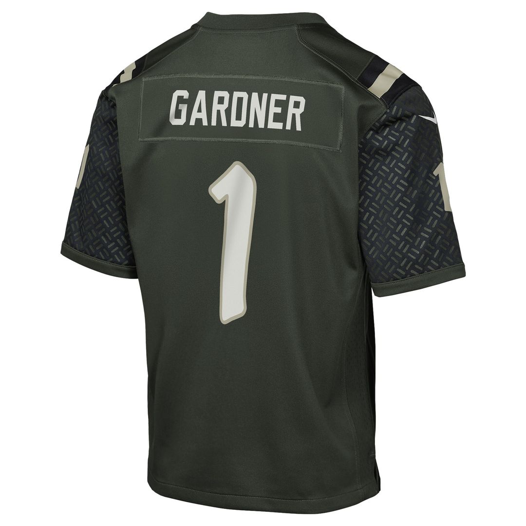 Ahmad Sauce Gardner New York Jets Nike Youth 2025 Rivalries Collection Game Jersey - Gotham Green Official NFL Team Apparel Football Fan Gear