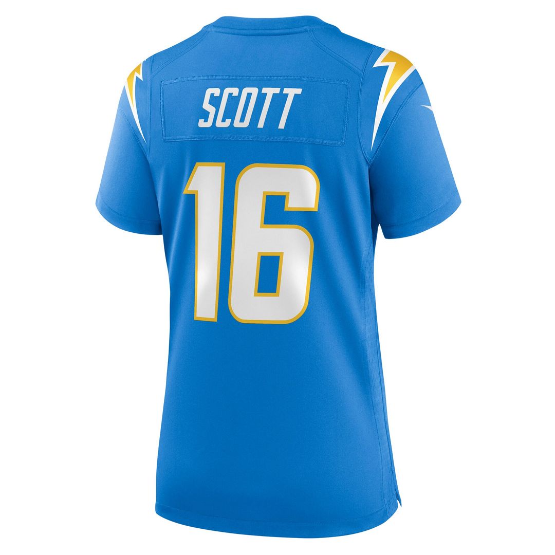 JK Scott Los Angeles Chargers Nike Women's Game Jersey - Powder Blue Official NFL Team Apparel Football Fan Gear
