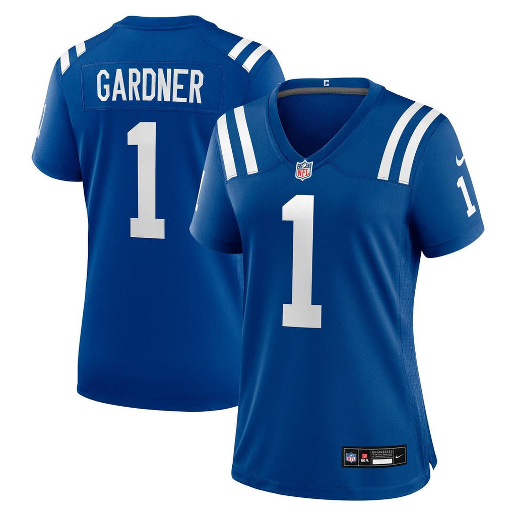 Ahmad Sauce Gardner Indianapolis Colts Nike Women's Team Game Jersey - Royal Official NFL Team Apparel Football Fan Gear