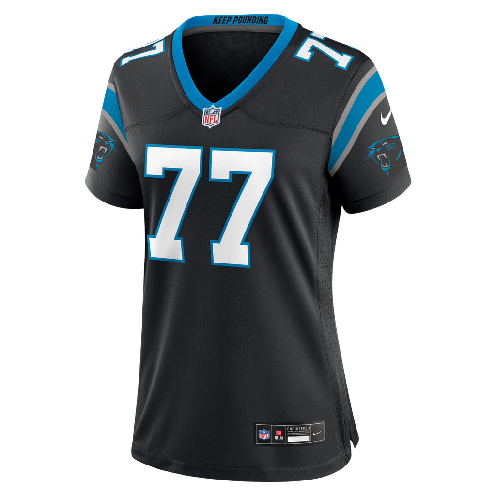 Luke Fortner Carolina Panthers Nike Women's Team Game Jersey - Black Official NFL Team Apparel Football Fan Gear