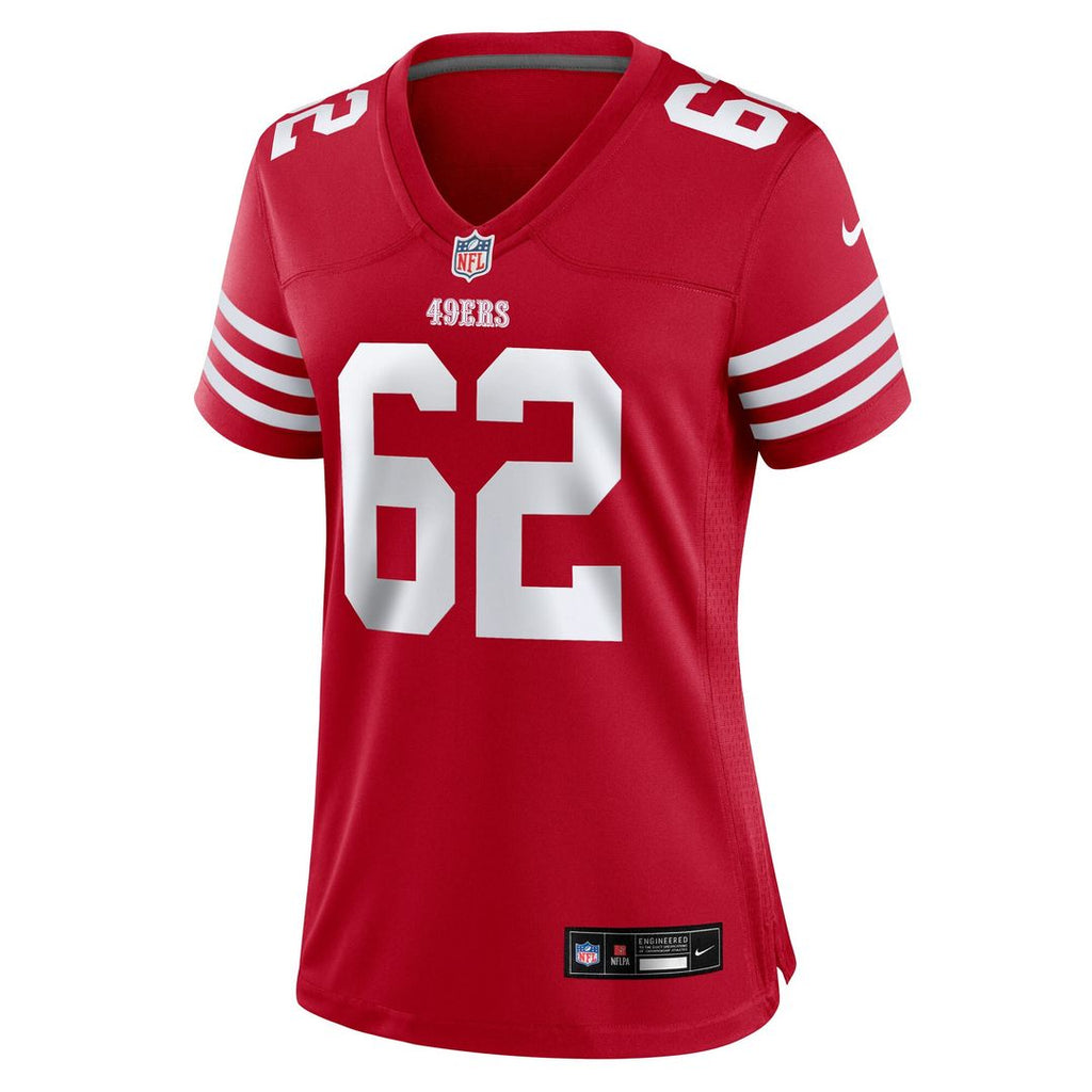 Austen Pleasants San Francisco 49ers Nike Women's Team Game Jersey - Scarlet Official NFL Team Apparel Football Fan Gear