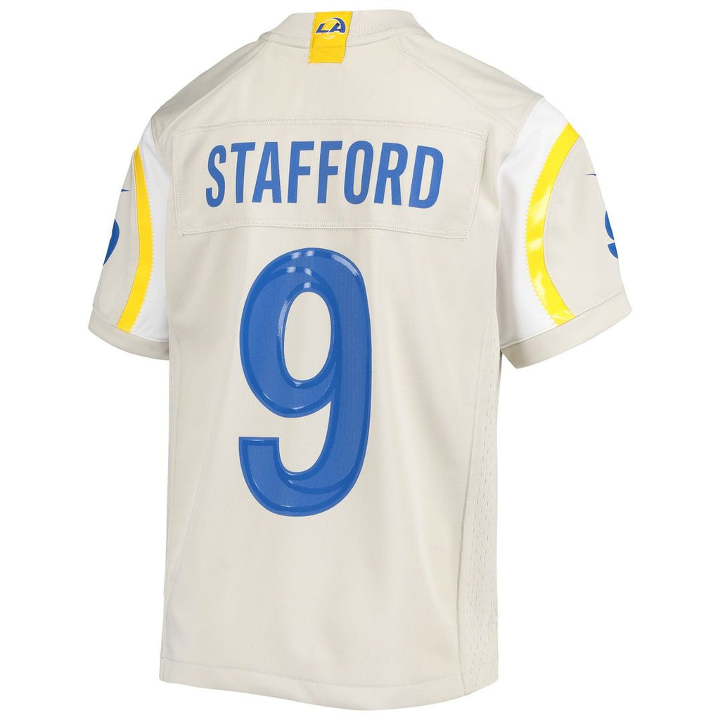 Matthew Stafford Los Angeles Rams Nike Youth Game Jersey - Cream Official NFL Team Apparel Football Fan Gear
