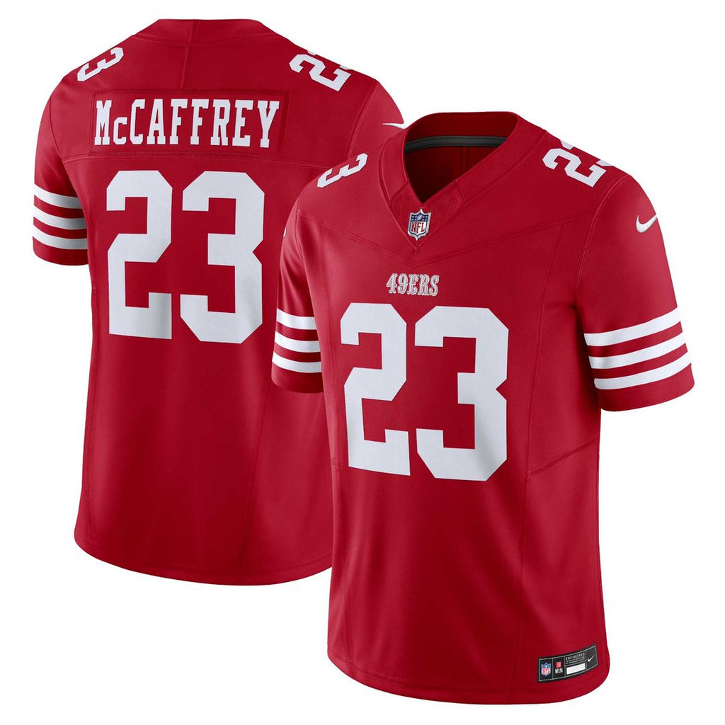 Christian McCaffrey San Francisco 49ers Nike Vapor F.U.S.E. Limited Jersey - Scarlet Official NFL Team Apparel Football Fan Gear