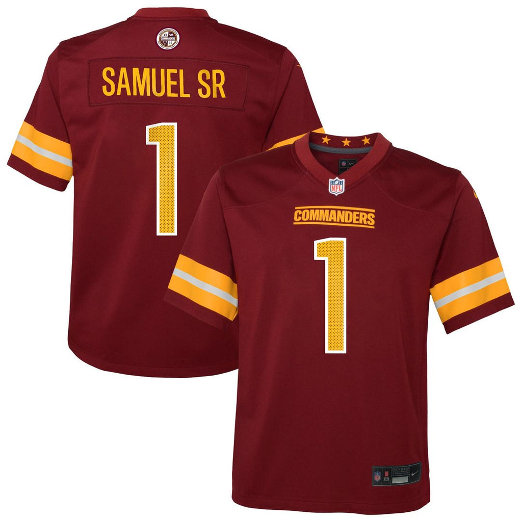 Deebo Samuel Sr Washington Commanders Nike Youth Team Game Jersey - Burgundy Official NFL Team Apparel Football Fan Gear