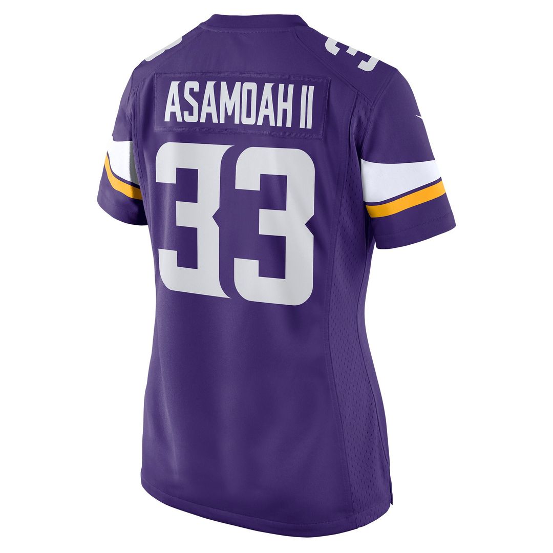 Brian Asamoah Minnesota Vikings Nike Women's Player Game Jersey - Purple Official NFL Team Apparel Football Fan Gear