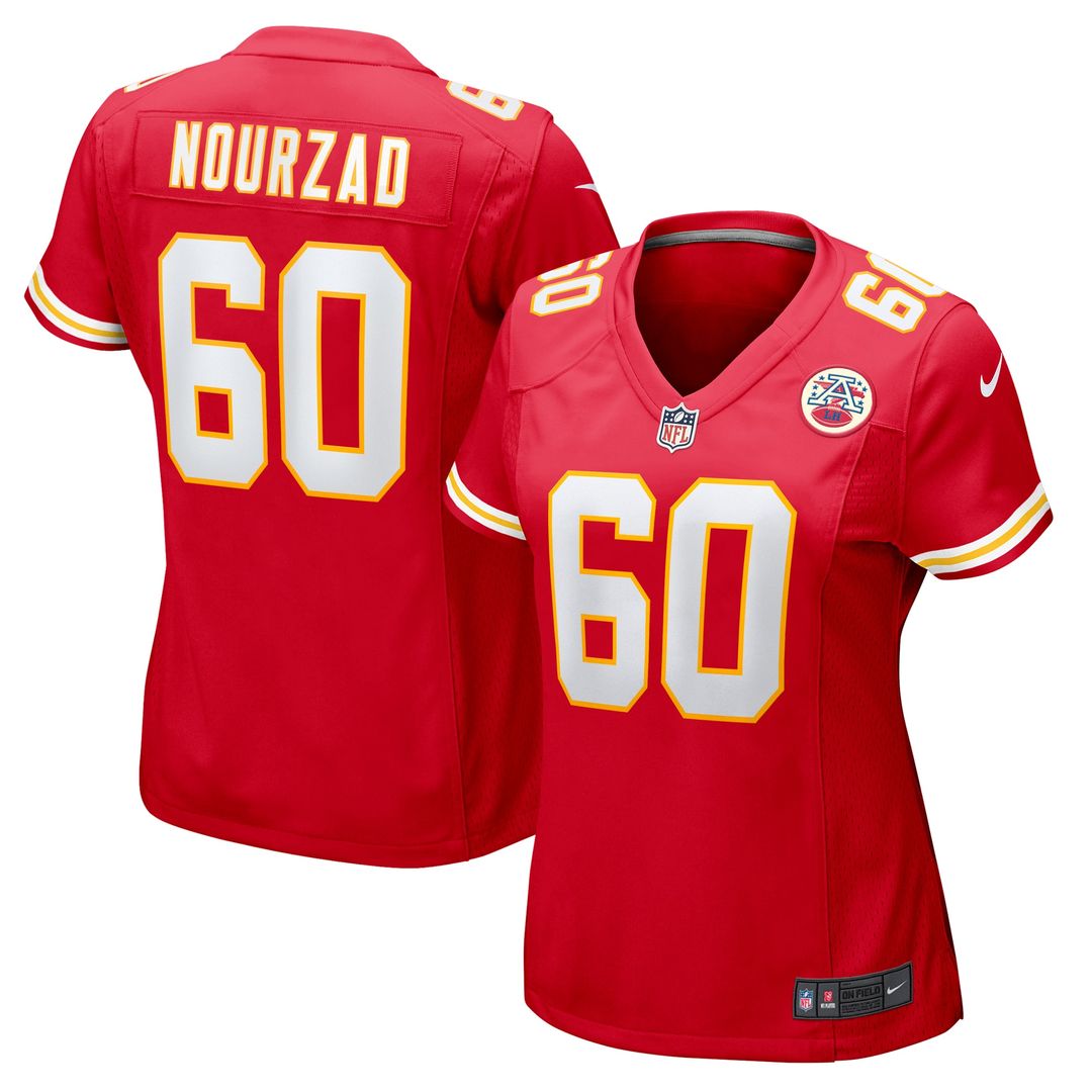 Hunter Nourzad Kansas City Chiefs Nike Women's Game Jersey - Red Official NFL Team Apparel Football Fan Gear
