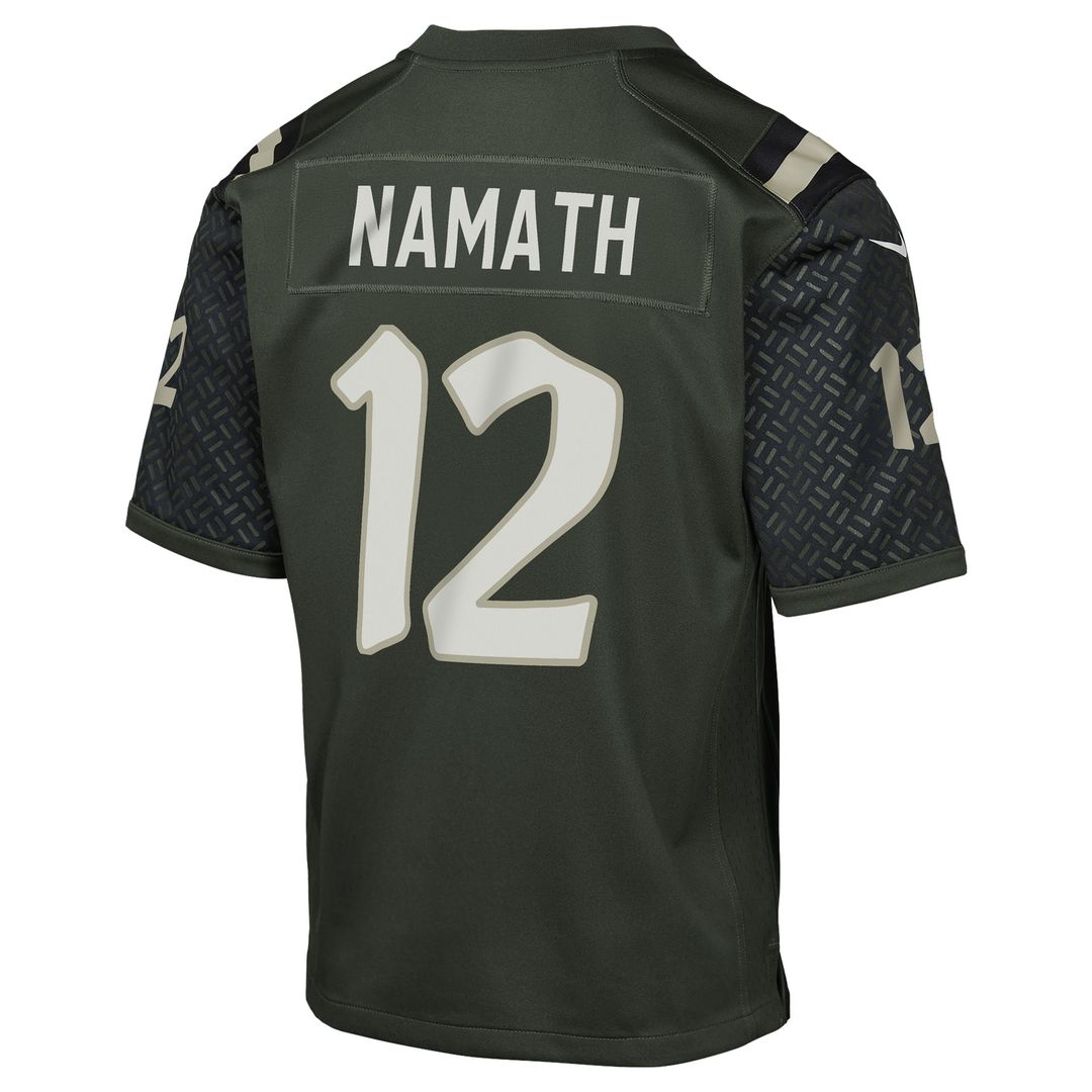 Joe Namath New York Jets Nike Youth 2025 Rivalries Collection Retired Player Game Jersey - Gotham Green Official NFL Team Apparel Football Fan Gear