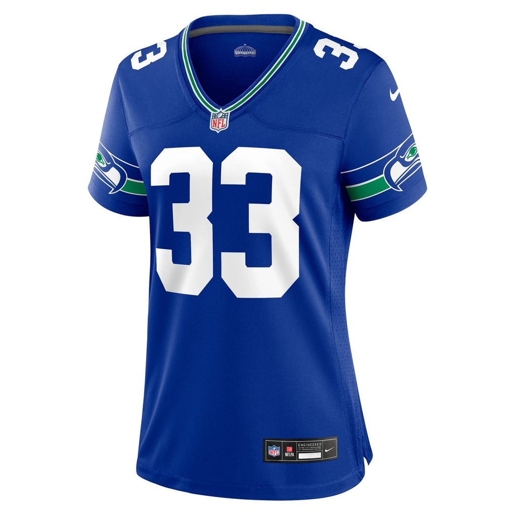 Jamal Adams Seattle Seahawks Nike Women's Throwback Player Game Jersey - Royal Official NFL Team Apparel Football Fan Gear