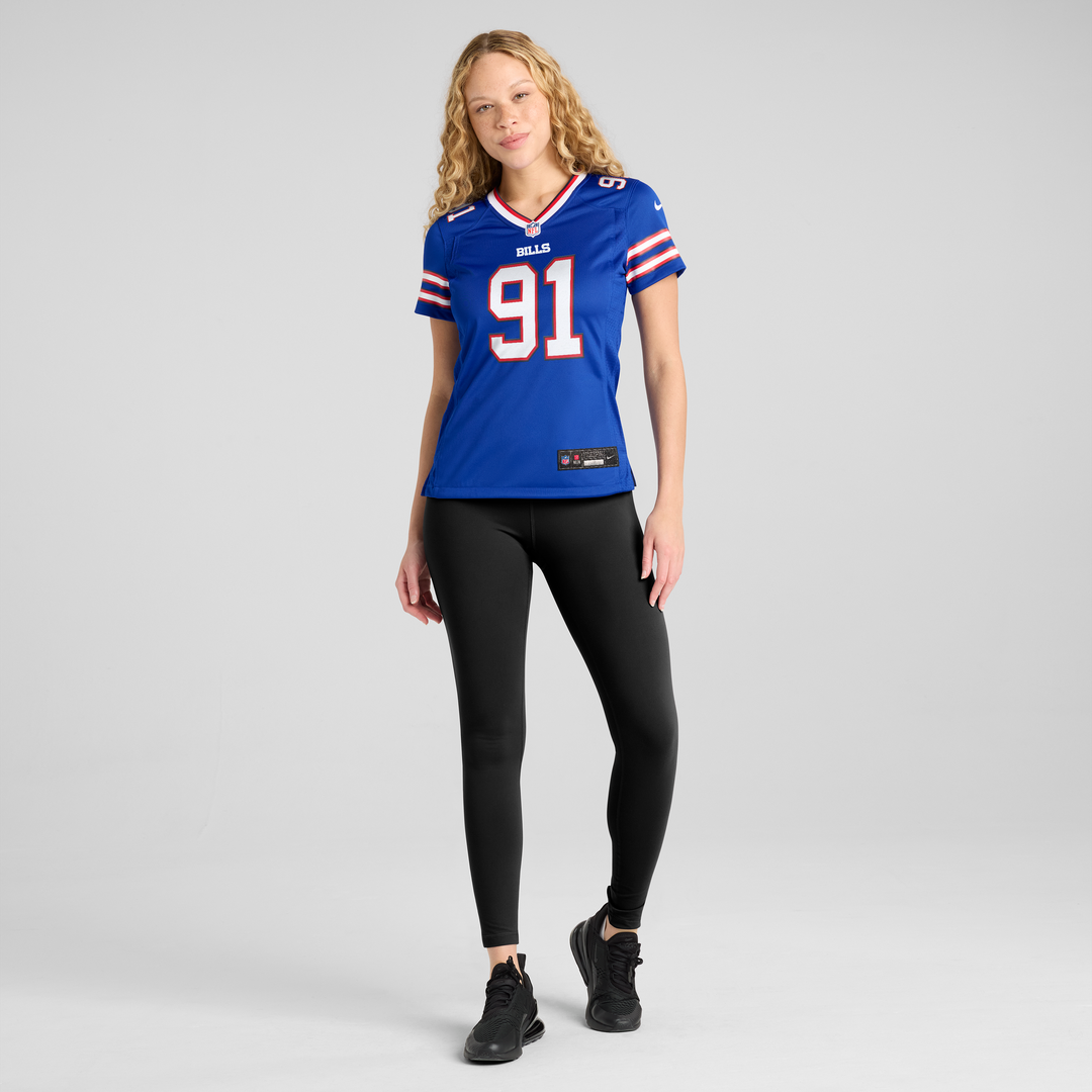 Ed Oliver Buffalo Bills Nike Women's Game Jersey - Royal Official NFL Team Apparel Football Fan Gear