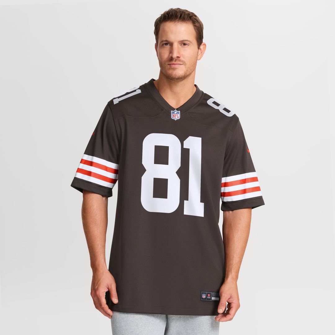 Luke Floriea Cleveland Browns Nike Team Game Jersey - Brown Official NFL Team Apparel Football Fan Gear