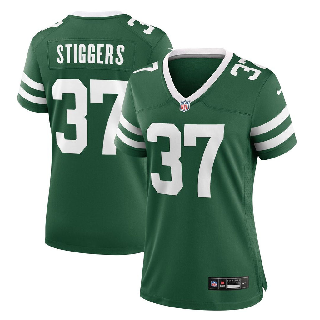 Qwan'tez Stiggers New York Jets Nike Women's Game Jersey - Legacy Green Official NFL Team Apparel Football Fan Gear