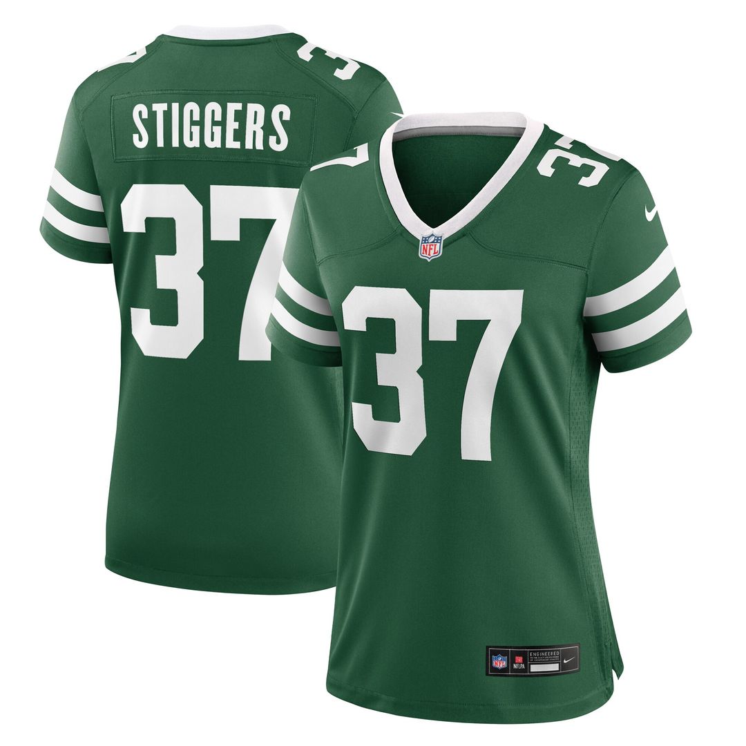 Qwan'tez Stiggers New York Jets Nike Women's Game Jersey - Legacy Green Official NFL Team Apparel Football Fan Gear