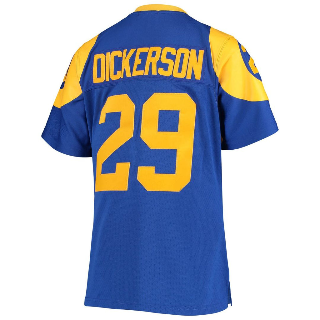 Eric Dickerson Los Angeles Rams Mitchell & Ness Women's Legacy Replica Team Jersey - Royal Official NFL Team Apparel Football Fan Gear