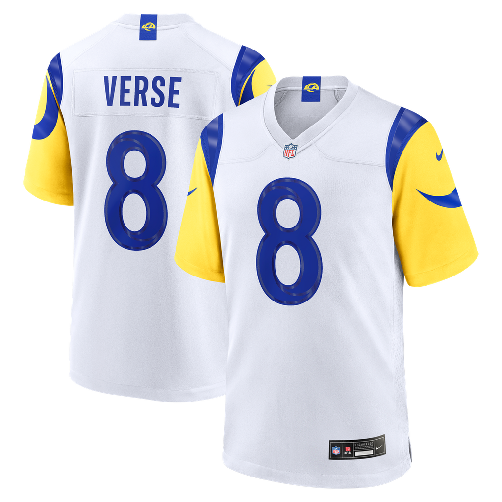Jared Verse Los Angeles Rams Nike White Game Player Jersey - White Official NFL Team Apparel Football Fan Gear
