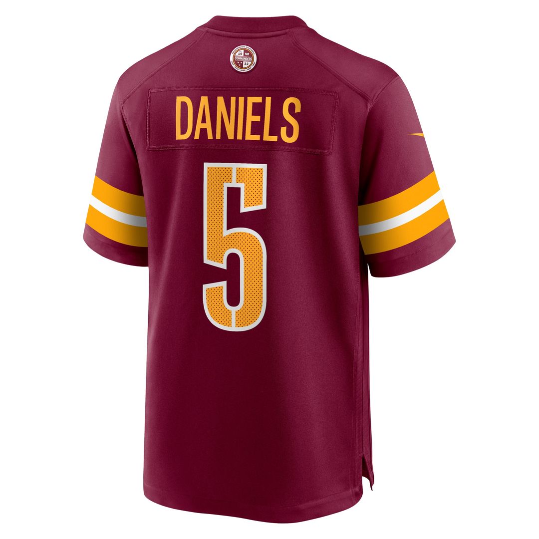 Jayden Daniels Washington Commanders Nike Player Game Jersey - Burgundy Official NFL Team Apparel Football Fan Gear