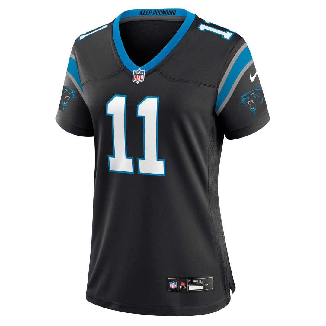 Nic Scourton Carolina Panthers Nike Women's Team Game Jersey - Black Official NFL Team Apparel Football Fan Gear