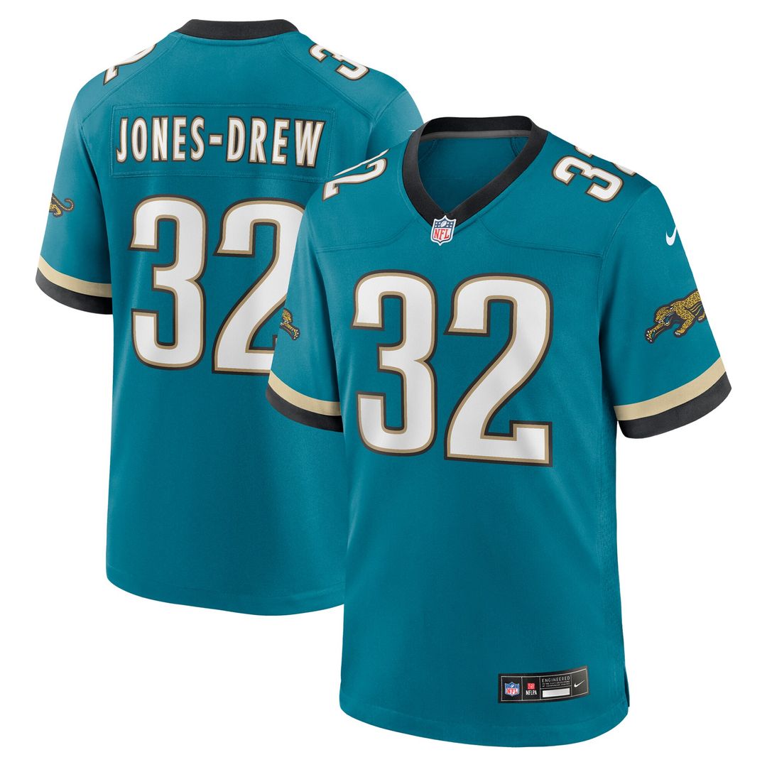Maurice Jones-Drew Jacksonville Jaguars Nike Retired Player Alternate Game Jersey - Teal Official NFL Team Apparel Football Fan Gear