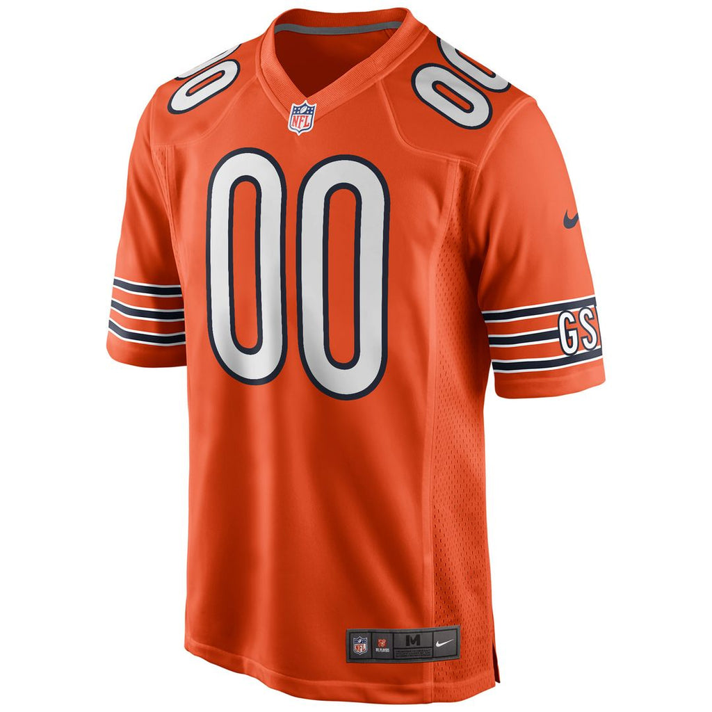 Chicago Bears Nike Youth Alternate Custom Game Jersey - Orange Official NFL Team Apparel Football Fan Gear