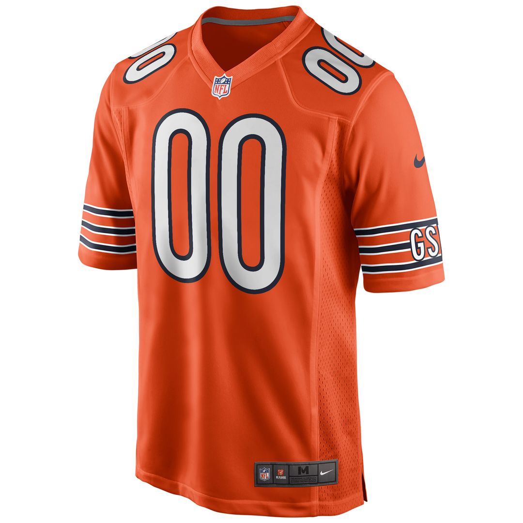 Chicago Bears Nike Youth Alternate Custom Game Jersey - Orange Official NFL Team Apparel Football Fan Gear