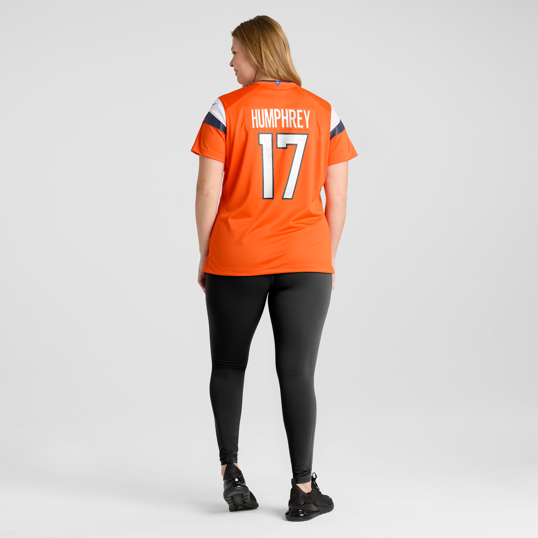 Lil'Jordan Humphrey Denver Broncos Nike Women's Team Game Jersey - Orange Official NFL Team Apparel Football Fan Gear