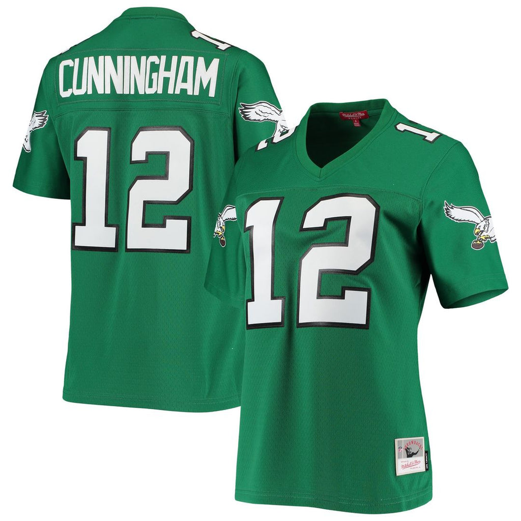Randall Cunningham Philadelphia Eagles Mitchell & Ness Women's 1990 Legacy Replica Jersey - Kelly Green Official NFL Team Apparel Football Fan Gear