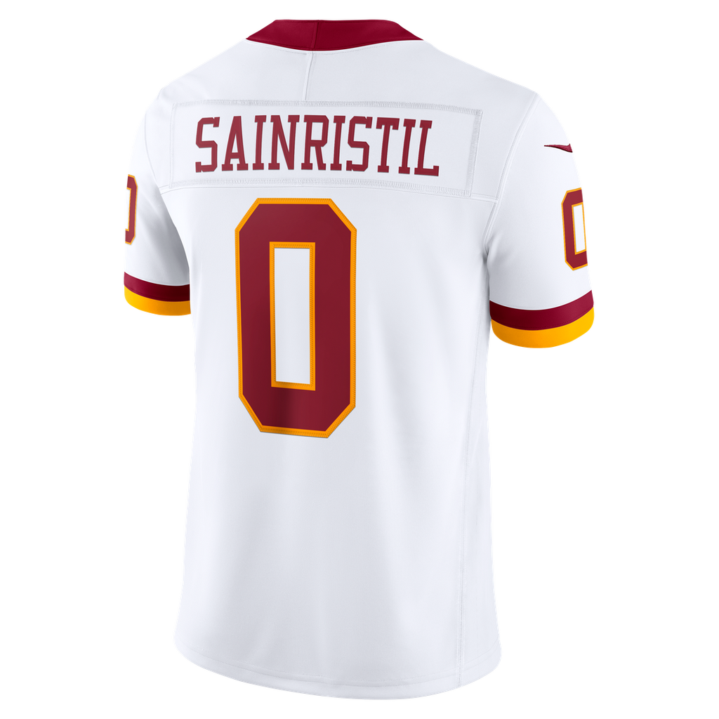 Mike Sainristil Washington Commanders Nike Vapor F.U.S.E. Stitched Limited Jersey - White Official NFL Team Apparel Football Fan Gear