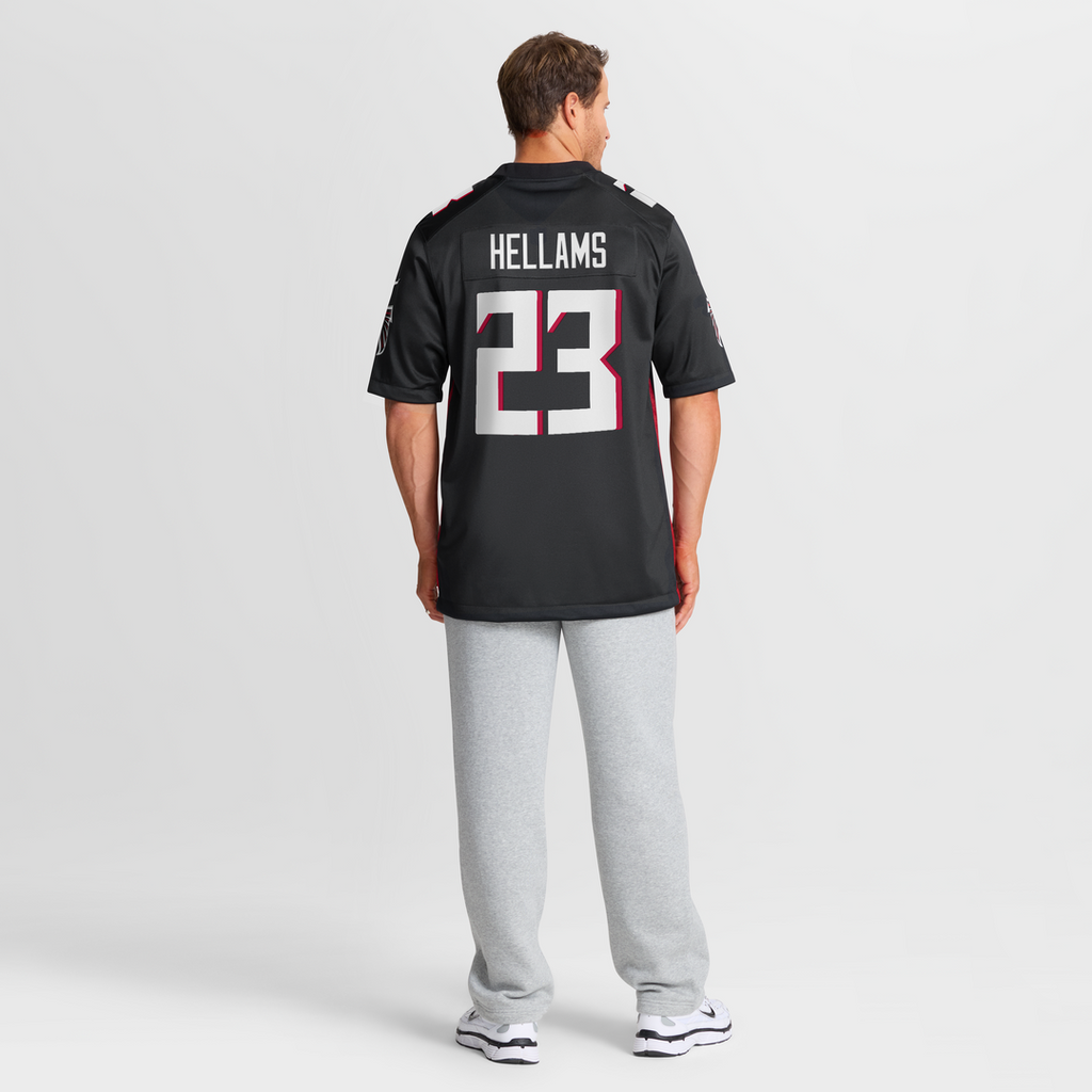 DeMarcco Hellams Atlanta Falcons Nike Team Game Jersey - Black Official NFL Team Apparel Football Fan Gear