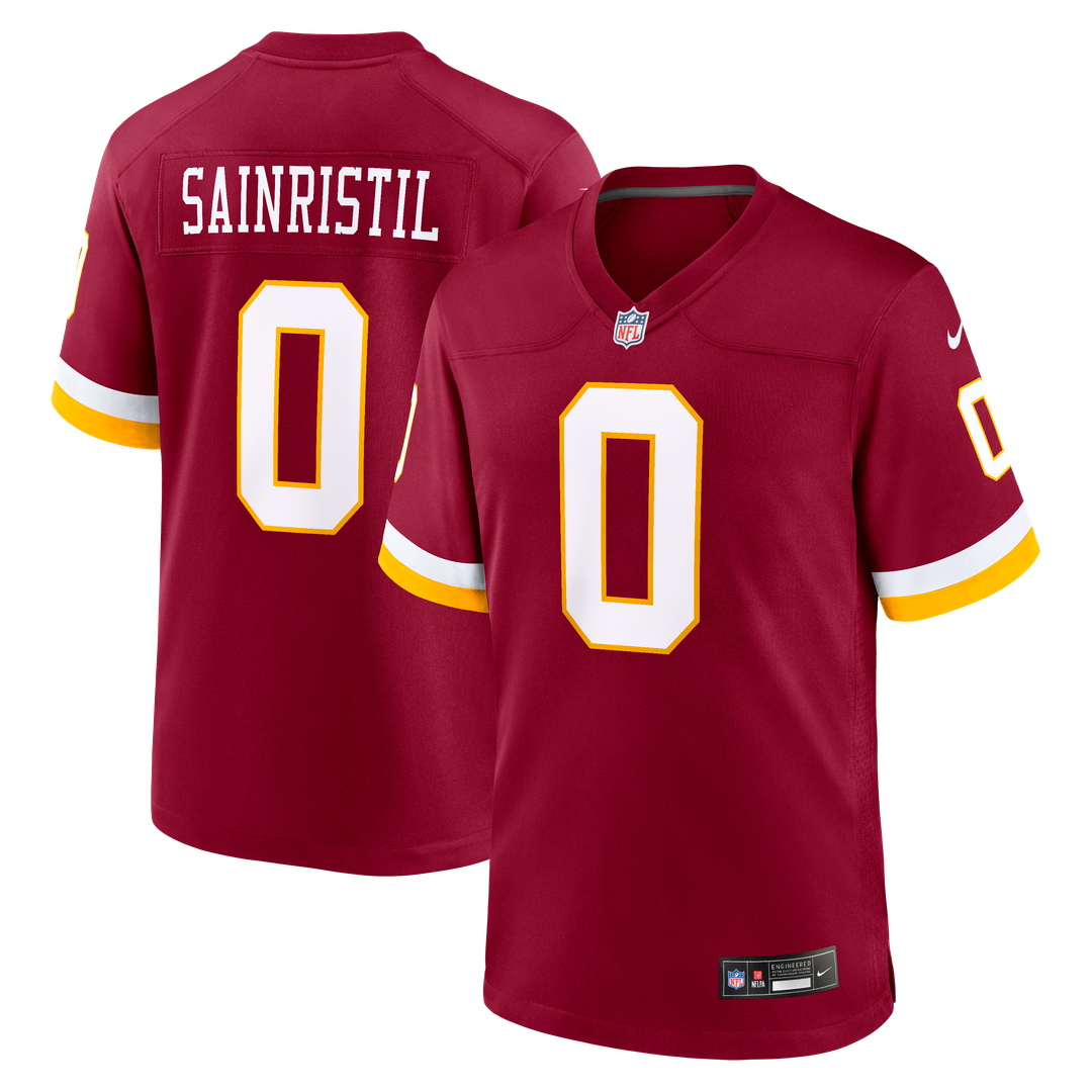 Mike Sainristil Washington Commanders Nike Game Jersey - Burgundy Official NFL Team Apparel Football Fan Gear