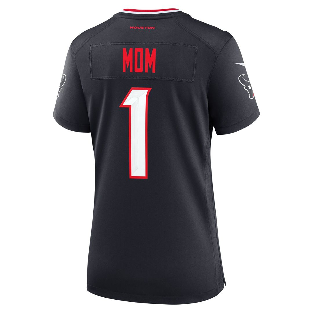 Houston Texans Nike Women's #1 Mom Game Jersey - Navy Official NFL Team Apparel Football Fan Gear