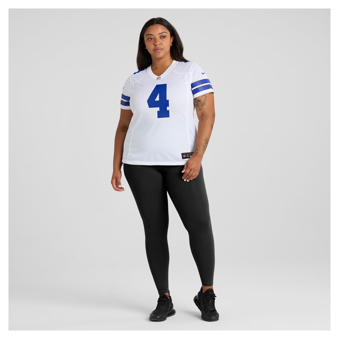 Dak Prescott Dallas Cowboys Nike Women's Team Game Jersey - White Official NFL Team Apparel Football Fan Gear