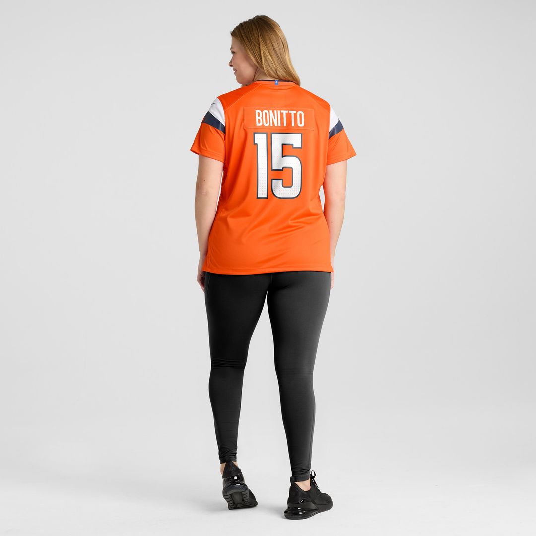 Nik Bonitto Denver Broncos Nike Women's Team Game Jersey - Orange Official NFL Team Apparel Football Fan Gear