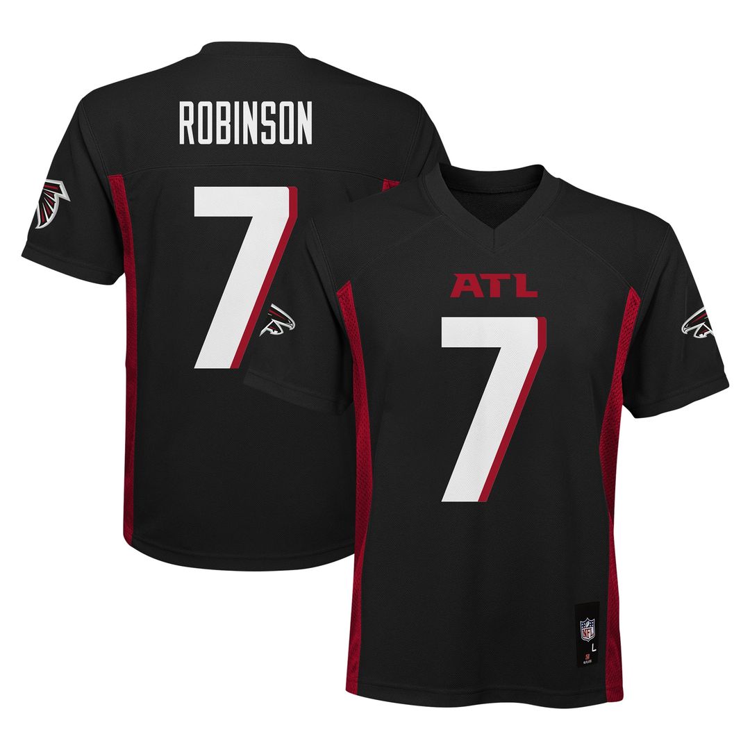 Bijan Robinson Atlanta Falcons Preschool Replica Player Jersey - Black Official NFL Team Apparel Football Fan Gear