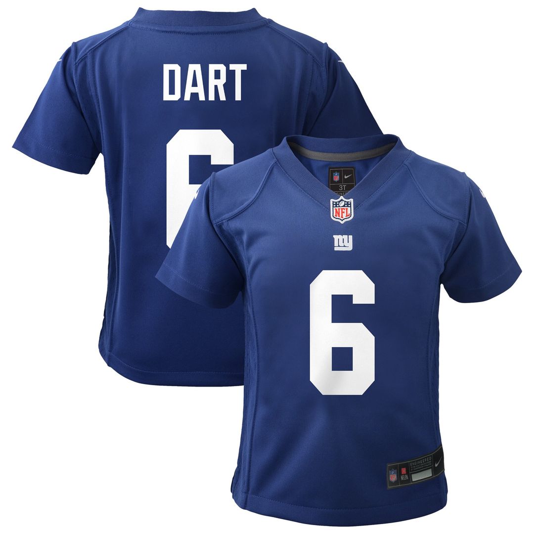 Jaxson Dart New York Giants Nike Toddler Team Game Jersey - Royal Official NFL Team Apparel Football Fan Gear