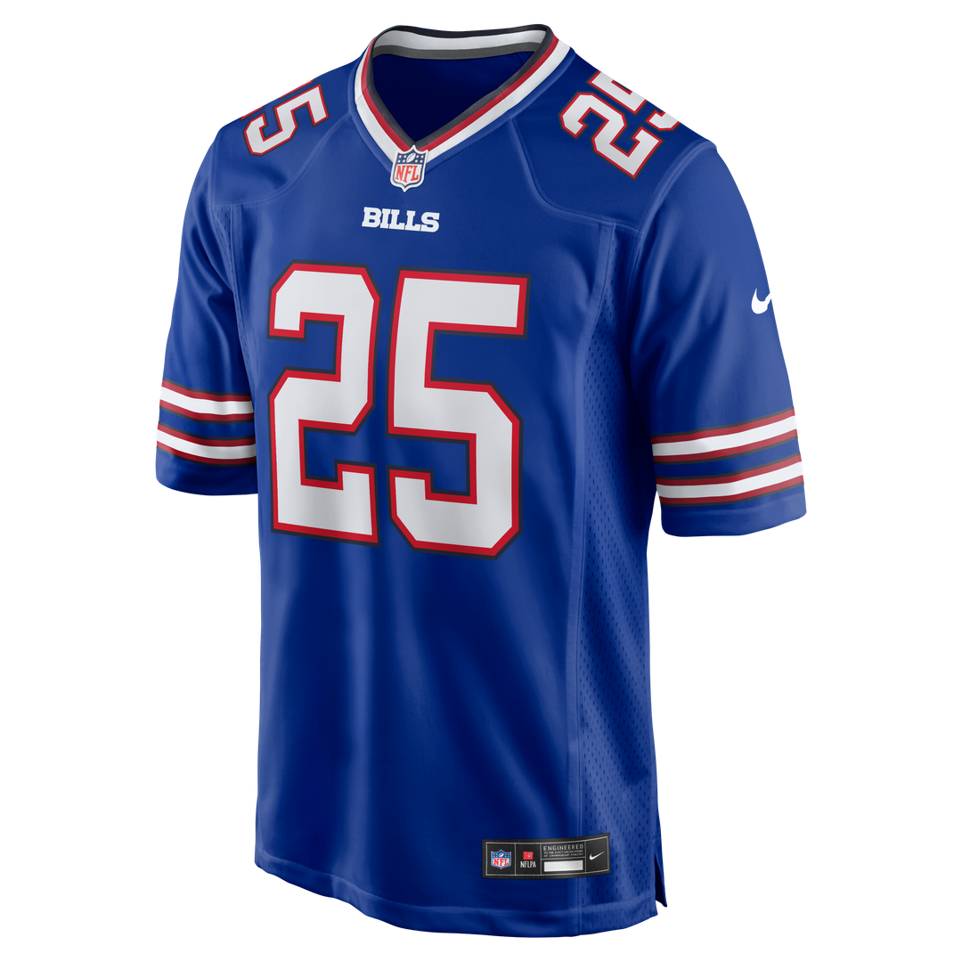 Ty Johnson Buffalo Bills Nike Team Game Jersey - Royal Official NFL Team Apparel Football Fan Gear
