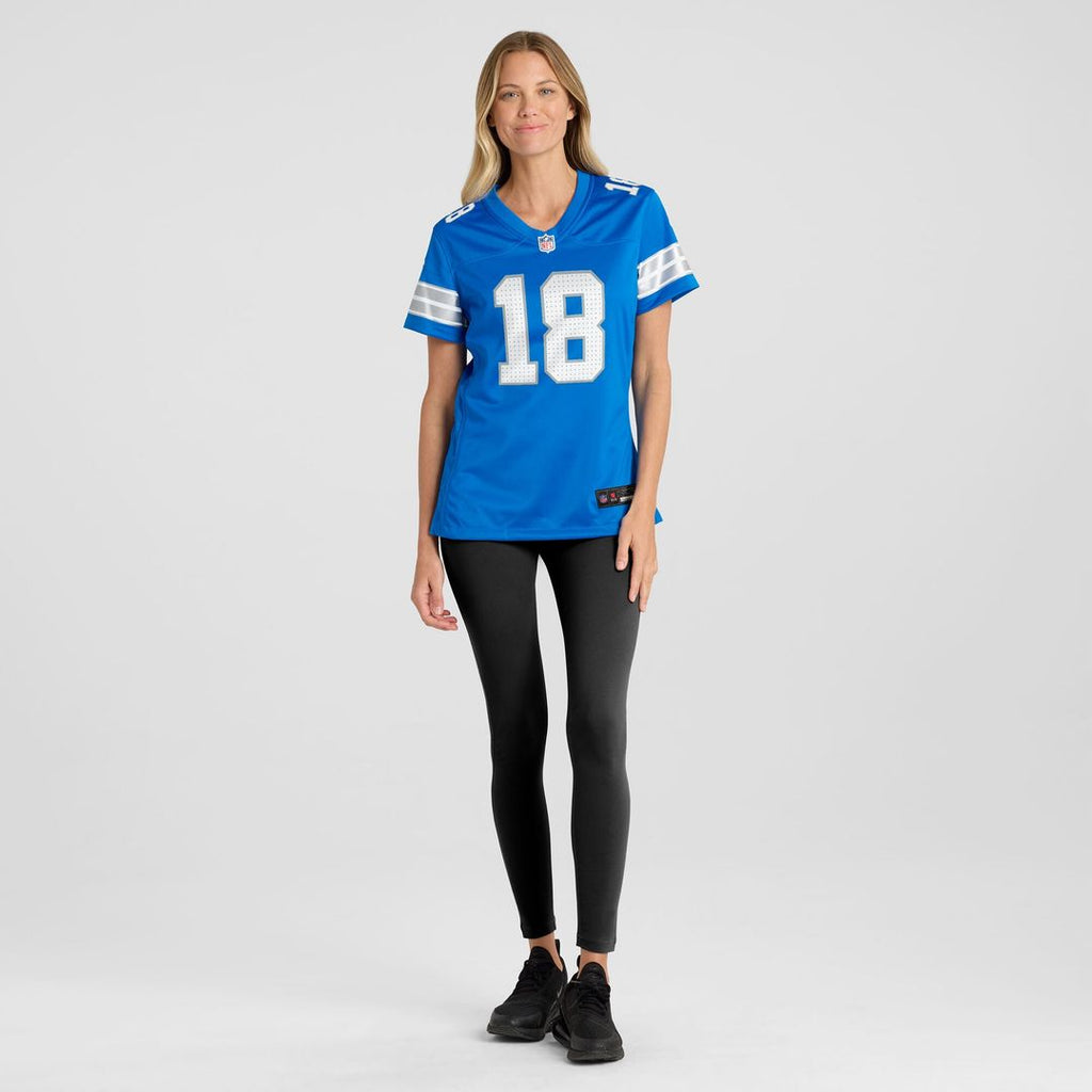 Isaac TeSlaa Detroit Lions Nike Women's Game Player Jersey - Blue Official NFL Team Apparel Football Fan Gear