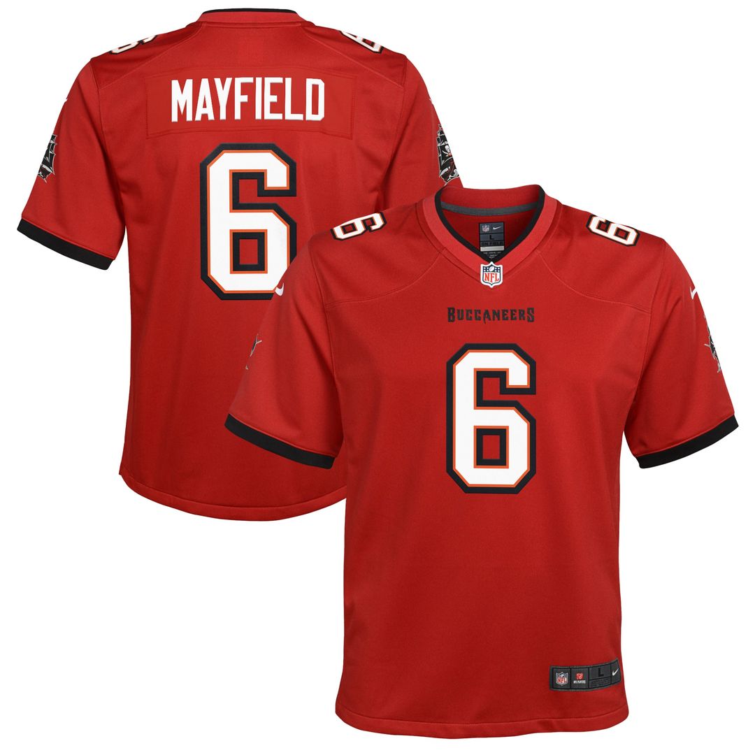Baker Mayfield Tampa Bay Buccaneers Nike Youth Game Jersey - Red Official NFL Team Apparel Football Fan Gear