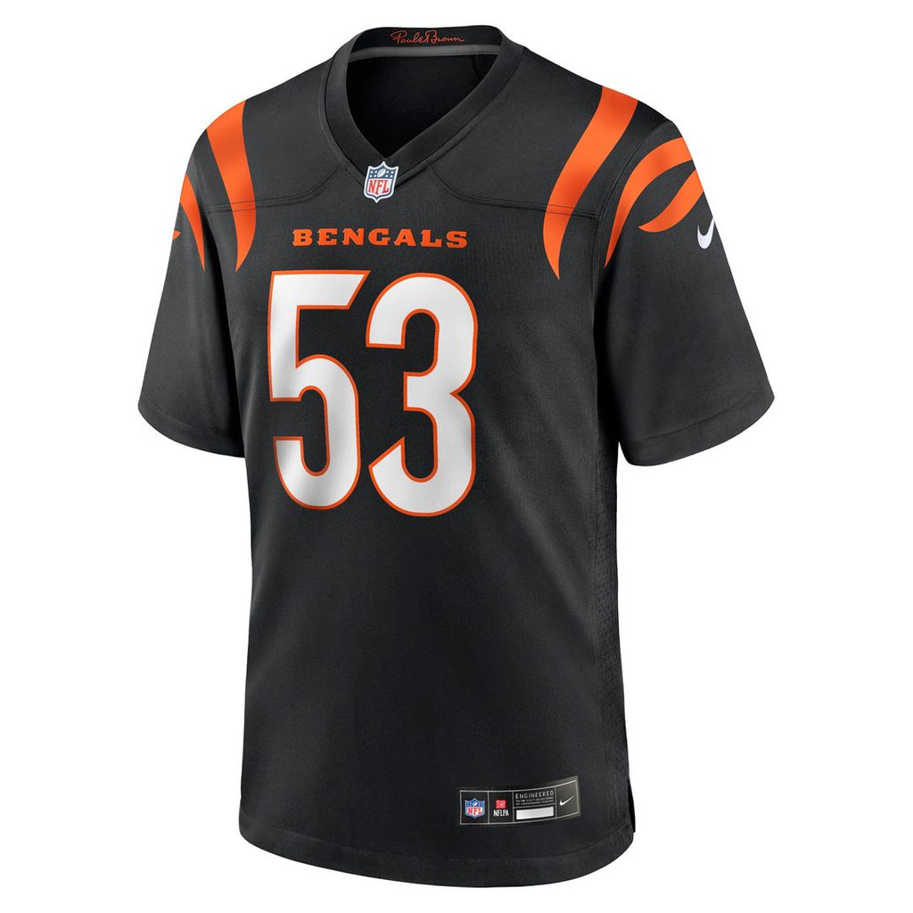 Boye Mafe Cincinnati Bengals Nike Team Game Jersey - Black Official NFL Team Apparel Football Fan Gear