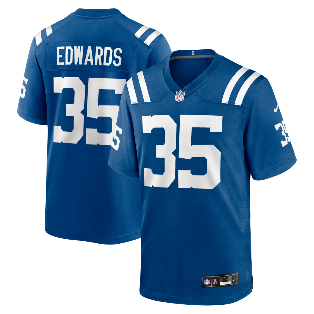 Johnathan Edwards Indianapolis Colts Nike Team Game Jersey - Royal Official NFL Team Apparel Football Fan Gear