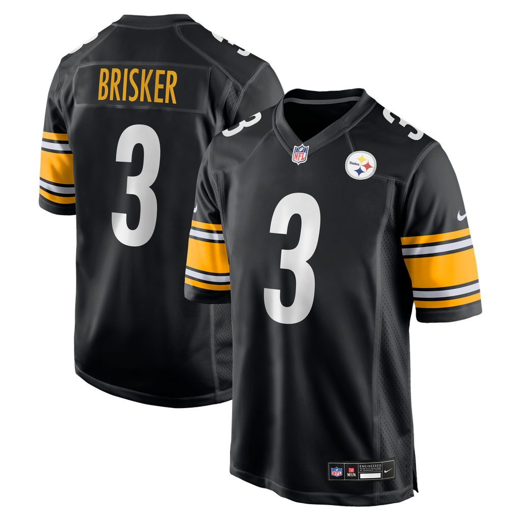 Jaquan Brisker Pittsburgh Steelers Nike Team Game Jersey - Black Official NFL Team Apparel Football Fan Gear