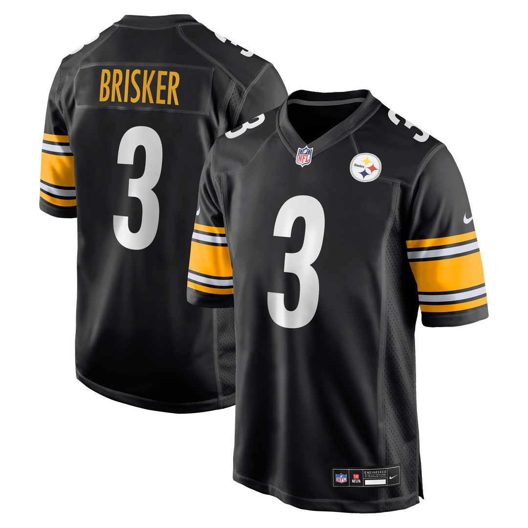 Jaquan Brisker Pittsburgh Steelers Nike Team Game Jersey - Black Official NFL Team Apparel Football Fan Gear
