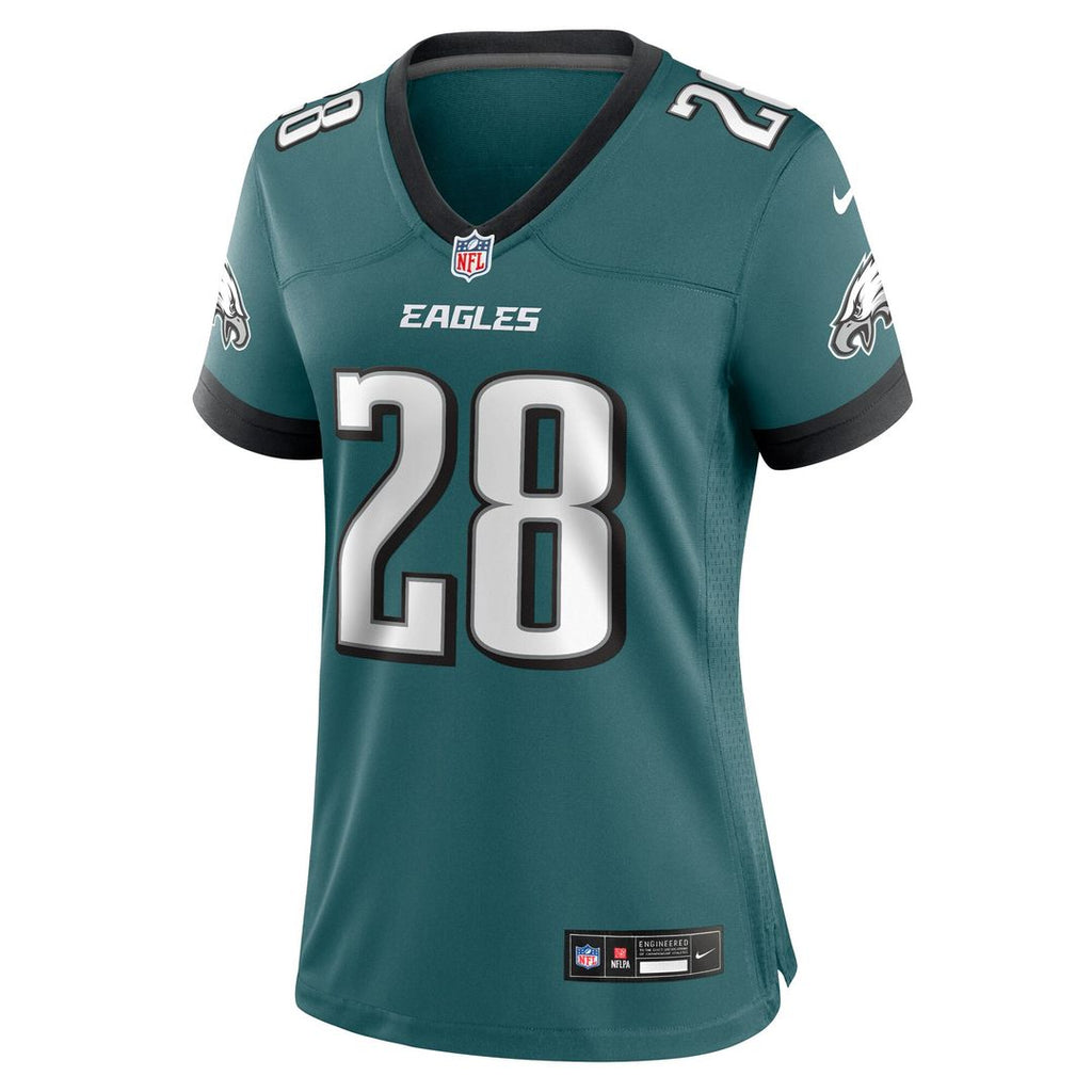 Will Shipley Philadelphia Eagles Nike Women's Team Game Jersey - Midnight Green Official NFL Team Apparel Football Fan Gear